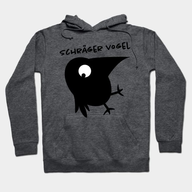 Weird bird-raven Hoodie by spontania